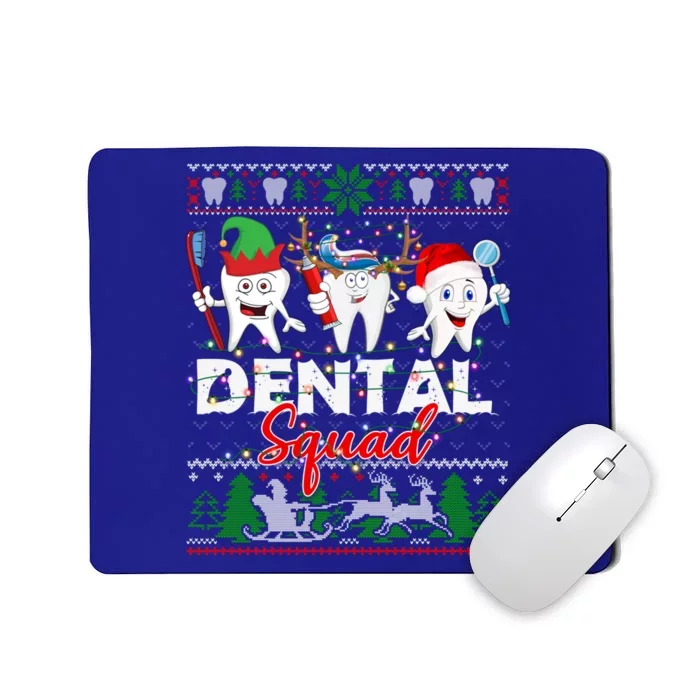 Dental Squad Teeth Santa Reindeer Ugly Christmas Sweater Great Gift Mousepad