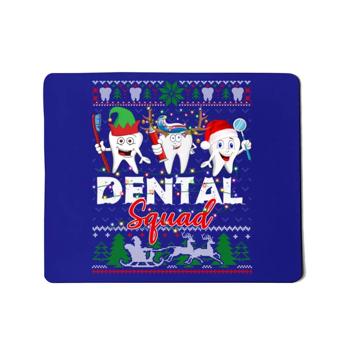 Dental Squad Teeth Santa Reindeer Ugly Christmas Sweater Great Gift Mousepad