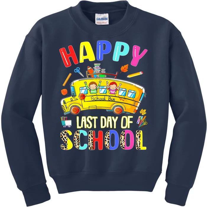 Duty Student Teacher Happy Last Day Of School Bus Driver Off Kids Sweatshirt