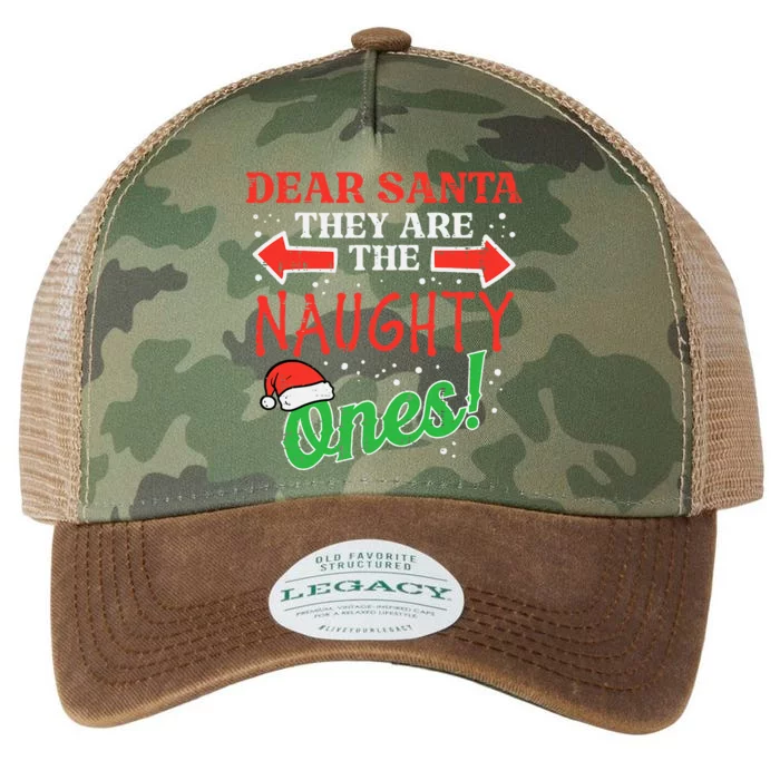 Dear Santa They Naughty Ones Christmas Xmas Legacy Tie Dye Trucker Hat