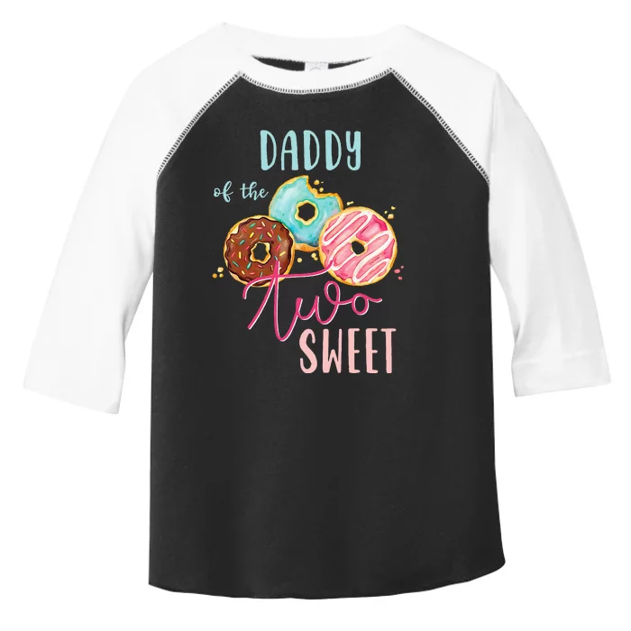 Daddy Sweet Two Donut Birthday Party Theme Girl Toddler Fine Jersey T-Shirt