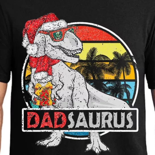 Dad Saurus T Rex Dinosaur Family Matching Xmas Christmas Pajama Set