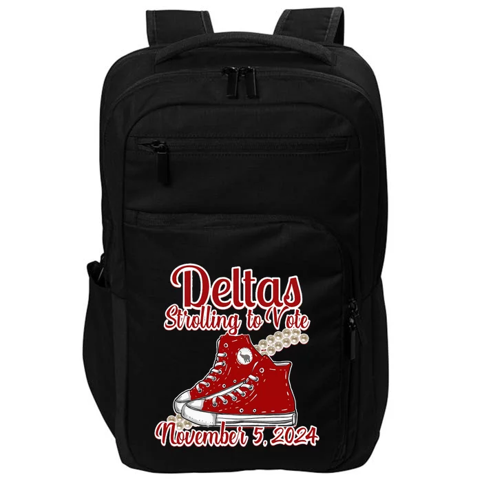 Deltas Strolling To Vote November 5 2024 Chucks And Pearls Impact Tech Backpack