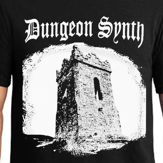 Dungeon Synth Tower Castle Dark Gothic Creepy Castle Vibe Pajama Set