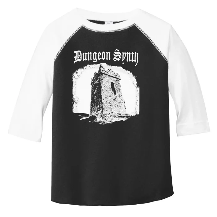 Dungeon Synth Tower Castle Dark Gothic Creepy Castle Vibe Toddler Fine Jersey T-Shirt