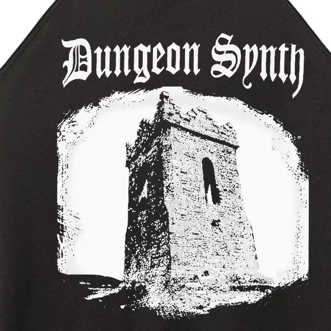 Dungeon Synth Tower Castle Dark Gothic Creepy Castle Vibe Women’s Perfect Tri Rocker Tank