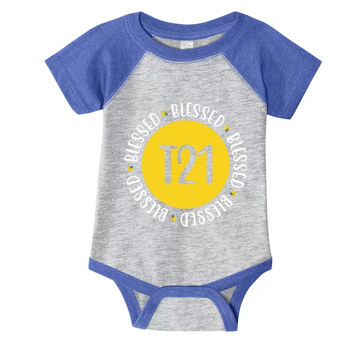 Down Syndrome T21 Blessed Awareness Infant Baby Jersey Bodysuit