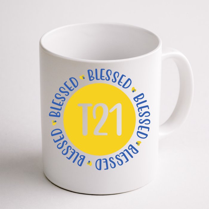 Down Syndrome T21 Blessed Awareness Front & Back Coffee Mug