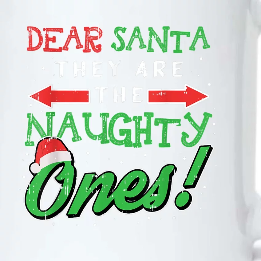 Dear Santa They Are The Naughty Ones Funny Christmas Black Color Changing Mug