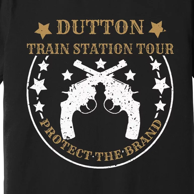 Dutton Station Tours Protect Sarcastic Saying Pun Gag Short Sleeve Premium T-Shirt