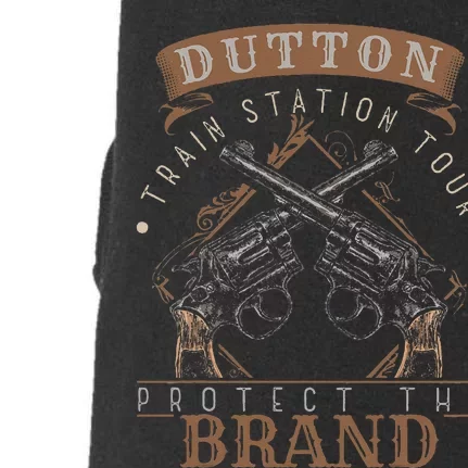 Dutton Station Tours Protect Sarcastic Saying Pun Gag Doggie 3-End Fleece Hoodie