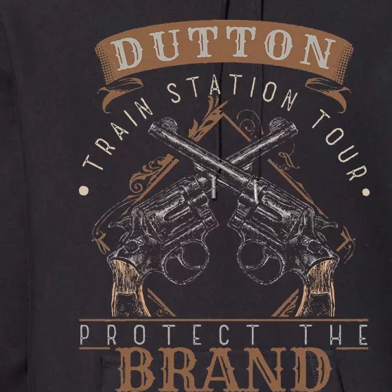 Dutton Station Tours Protect Sarcastic Saying Pun Gag Premium Hoodie