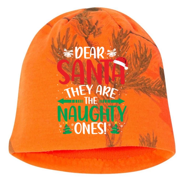 Dear Santa They Are The Naughty Ones Christmas Great Gift Kati - Camo Knit Beanie