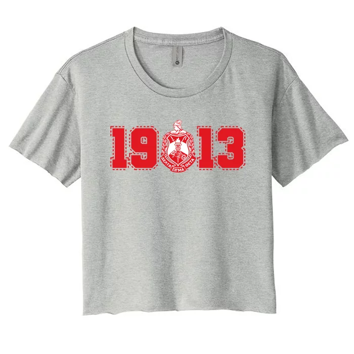 Delta Sigma Theta Sorority Paraphernalia Delta 1913 Hbcu Women's Crop Top Tee