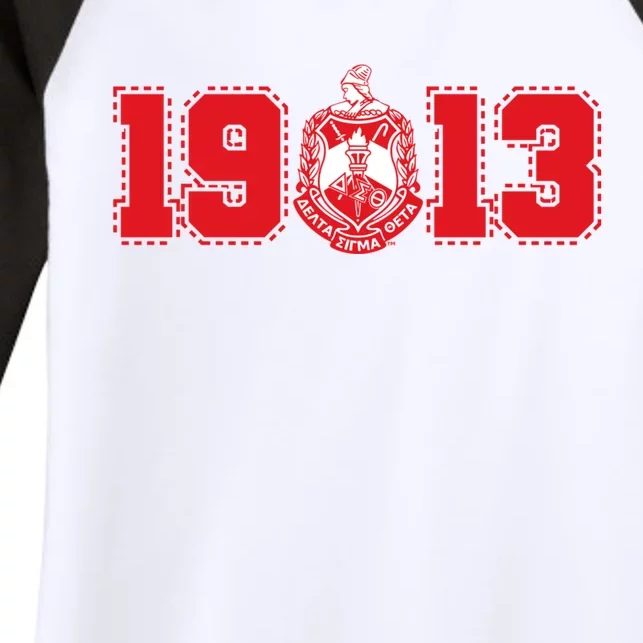 Delta Sigma Theta Sorority Paraphernalia Delta 1913 Hbcu Women's Tri-Blend 3/4-Sleeve Raglan Shirt