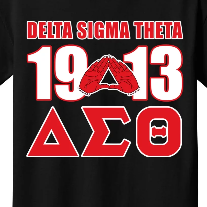 Delta Sigma Theta Sorority Paraphernalia Delta 1913 Hbcu Kids T-Shirt