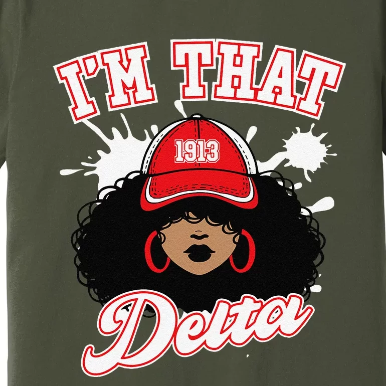 Delta Sigma Theta Sorority Paraphernalia Hbcu Black Girl Premium T-Shirt