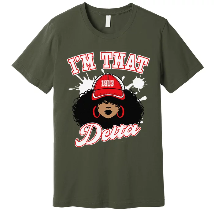 Delta Sigma Theta Sorority Paraphernalia Hbcu Black Girl Premium T-Shirt