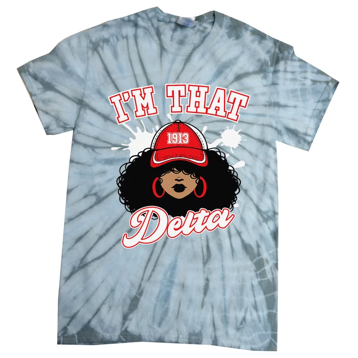 Delta Sigma Theta Sorority Paraphernalia Hbcu Black Girl Tie-Dye T-Shirt