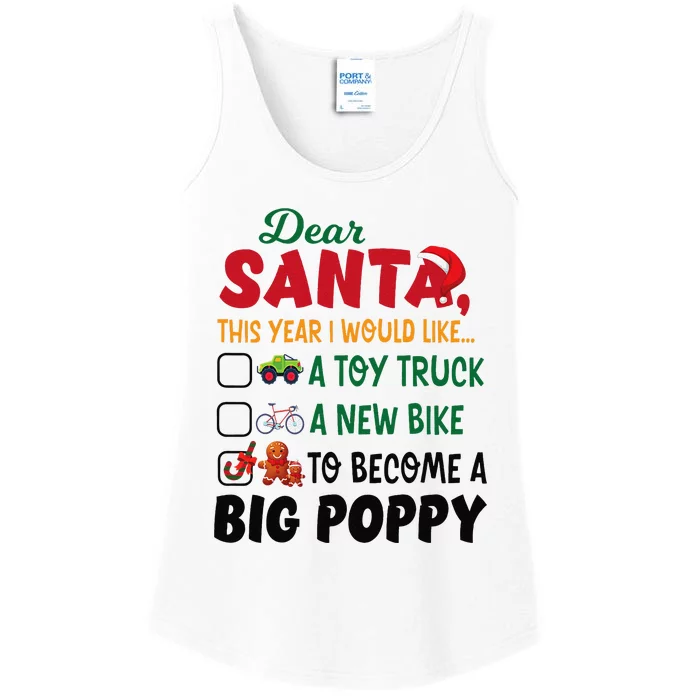 Dear Santa This Year I Would Like To Become A Big Poppy Ladies Essential Tank