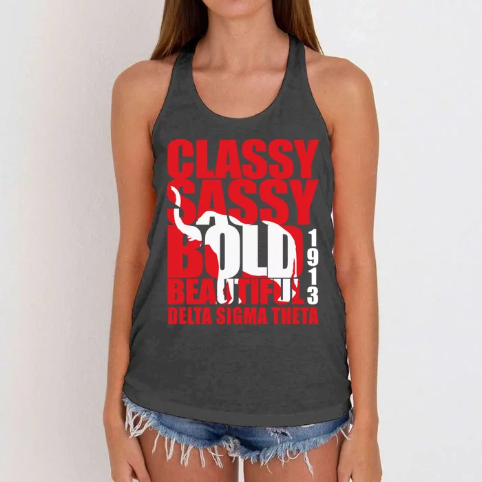 Delta Sigma Theta Sorority Paraphernalia Delta 1913 Hbcu Women's Knotted Racerback Tank