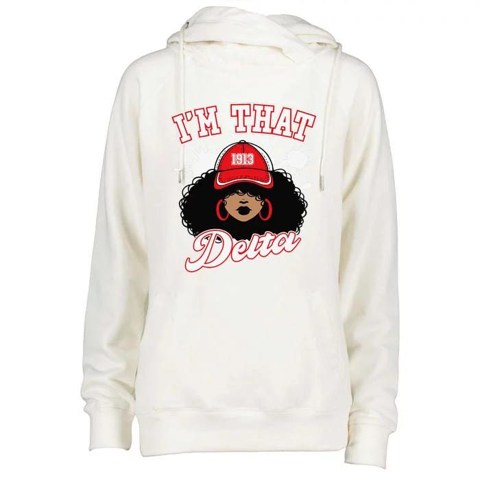 Delta Sigma Theta Sorority Paraphernalia Hbcu Black Girl Womens Funnel Neck Pullover Hood