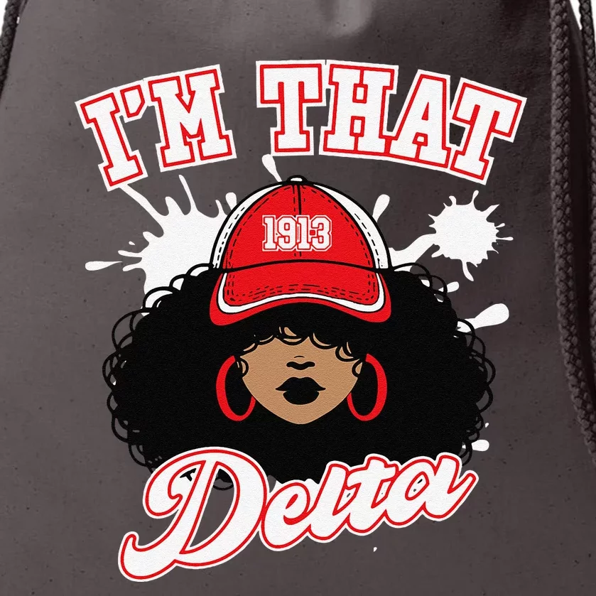 Delta Sigma Theta Sorority Paraphernalia Hbcu Black Girl Drawstring Bag