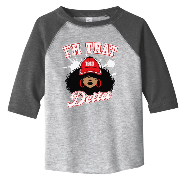 Delta Sigma Theta Sorority Paraphernalia Hbcu Black Girl Toddler Fine Jersey T-Shirt