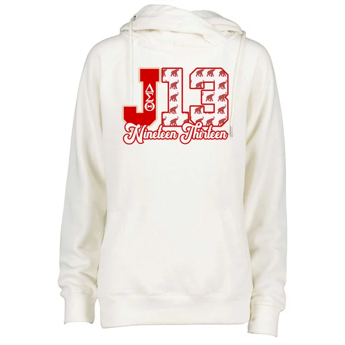 Delta Sigma Theta Sorority January 13 Womens Funnel Neck Pullover Hood