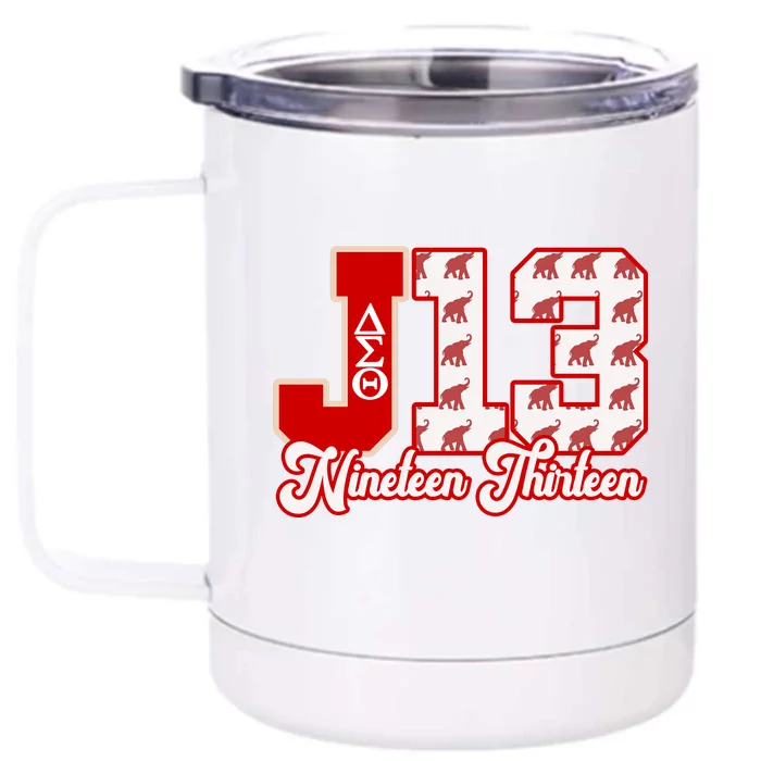 Delta Sigma Theta Sorority January 13 Front & Back 12oz Stainless Steel Tumbler Cup