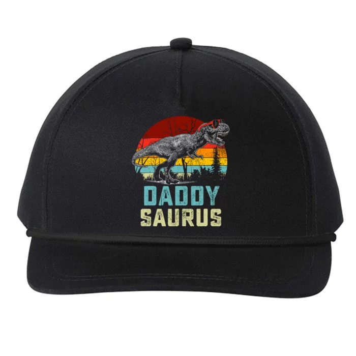 Daddy Saurus T Rex Dinosaur Daddysaurus Family Matching Snapback Five-Panel Rope Hat