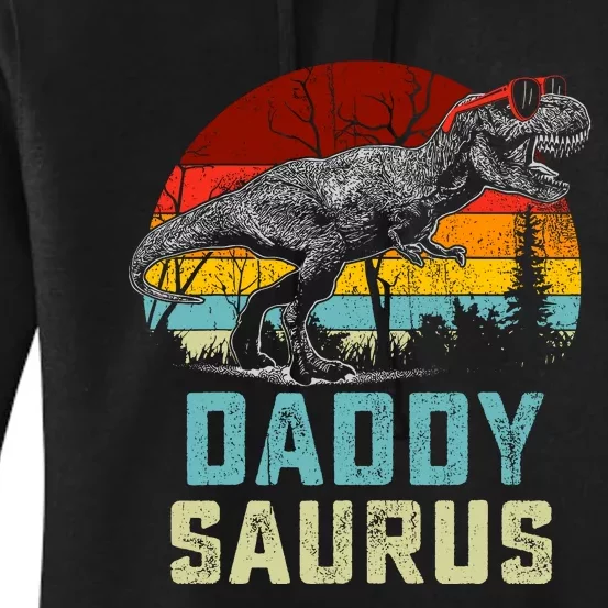 Daddy Saurus T Rex Dinosaur Daddysaurus Family Matching Women's Pullover Hoodie