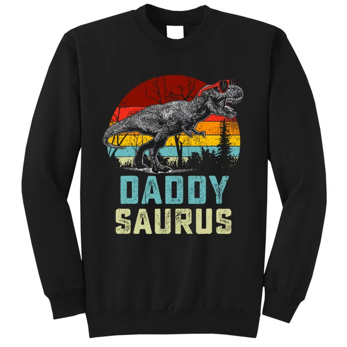 Daddy Saurus T Rex Dinosaur Daddysaurus Family Matching Tall Sweatshirt