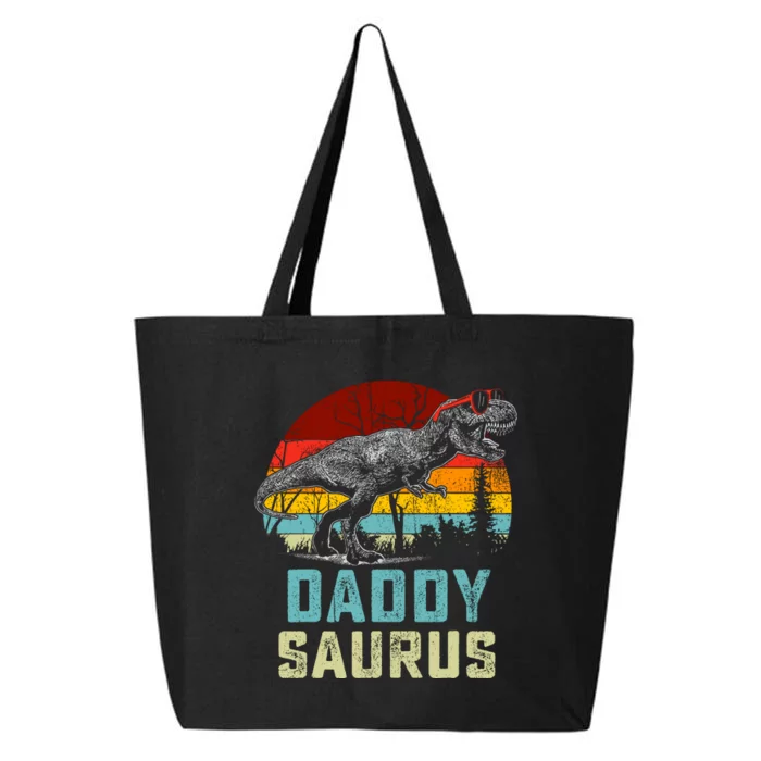 Daddy Saurus T Rex Dinosaur Daddysaurus Family Matching 25L Jumbo Tote