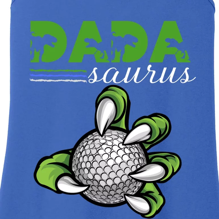 Daddy Saurus Trex Dinosaur FatherS Day Golf Dada Cute Gift Ladies Essential Tank