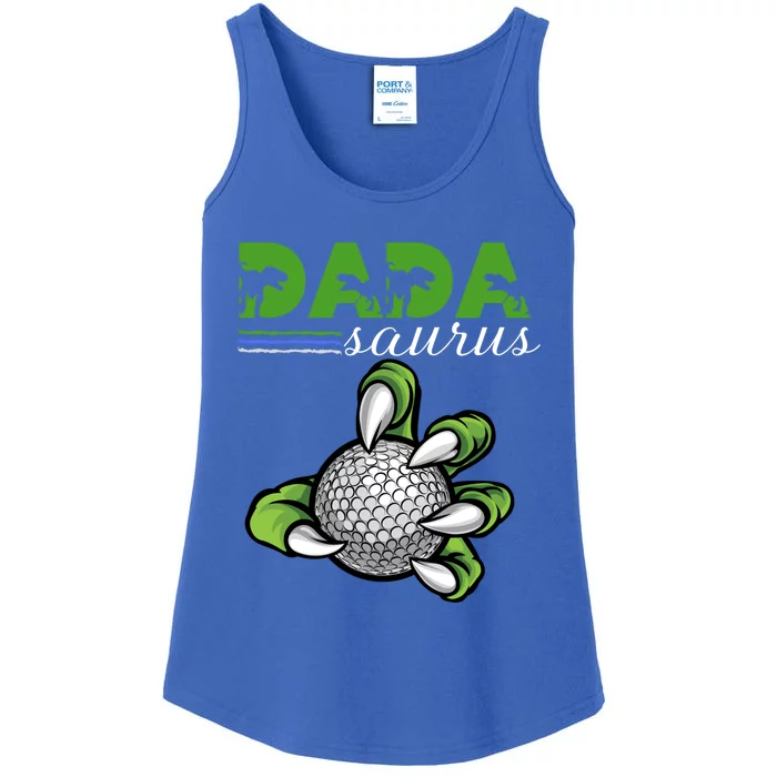 Daddy Saurus Trex Dinosaur FatherS Day Golf Dada Cute Gift Ladies Essential Tank