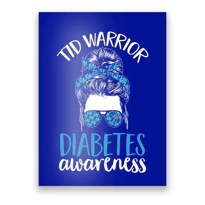 Diabetes Support T1d Warrior Diabetes Awareness Gift Poster