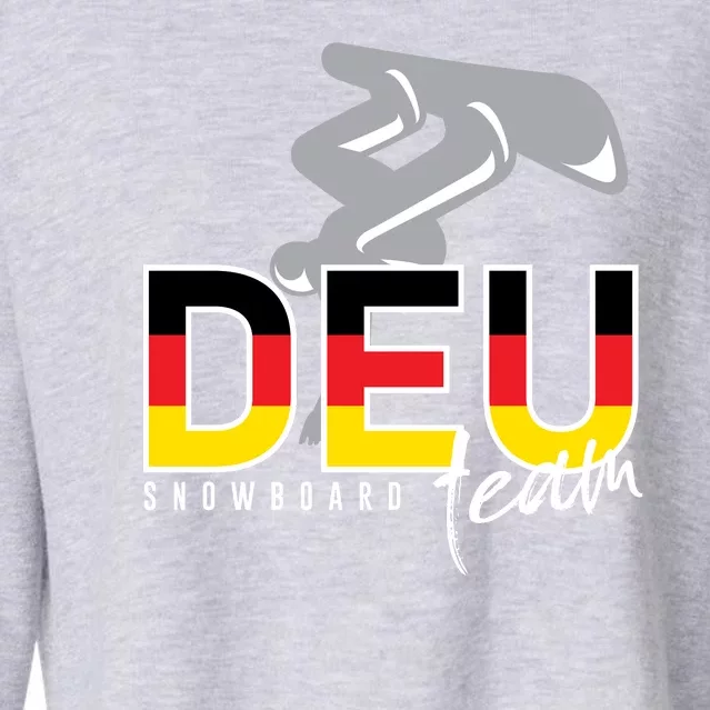 Deutchland Snowboarding Team Cropped Pullover Crew