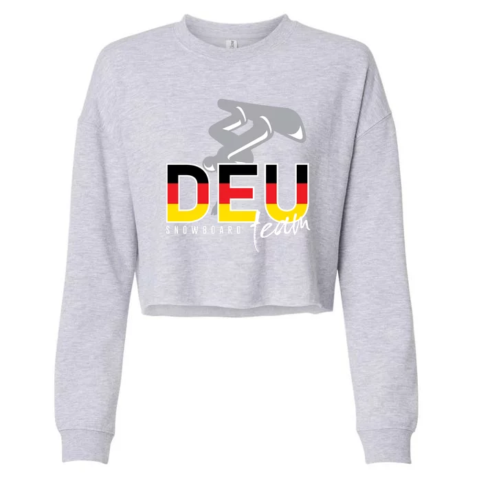 Deutchland Snowboarding Team Cropped Pullover Crew