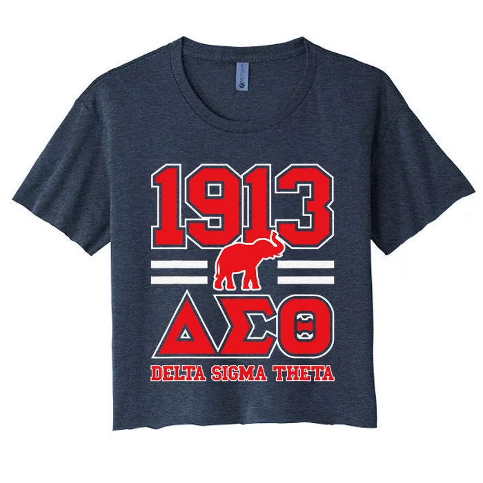 Delta Sigma Theta Sorority Paraphernalia Delta 1913 Hbcu Women's Crop Top Tee