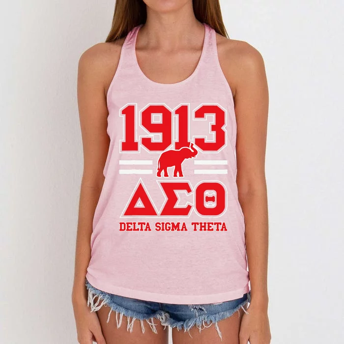 Delta Sigma Theta Sorority Paraphernalia Delta 1913 Hbcu Women's Knotted Racerback Tank