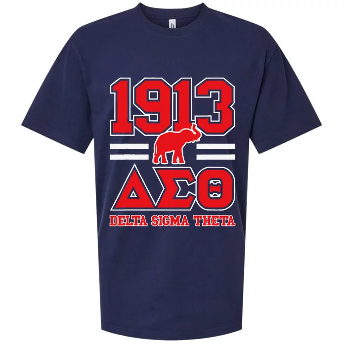 Delta Sigma Theta Sorority Paraphernalia Delta 1913 Hbcu Sueded Cloud Jersey T-Shirt