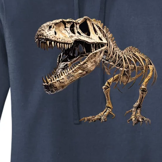 Dinosaur Skeleton T Rex Dino Scary Funny Gift Women's Pullover Hoodie