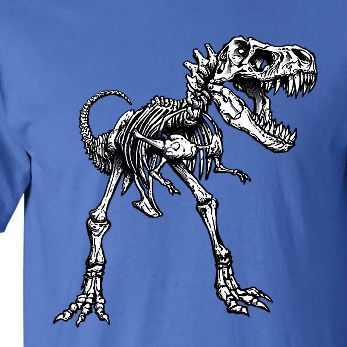 Dinosaur Skeleton T Rex Costume Halloween Son Gift Tall T-Shirt