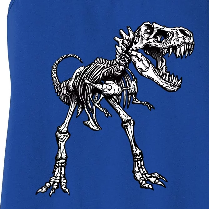 Dinosaur Skeleton T Rex Costume Halloween Son Gift Women's Racerback Tank