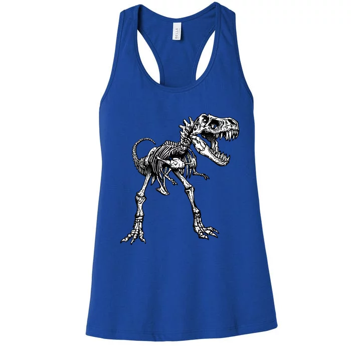 Dinosaur Skeleton T Rex Costume Halloween Son Gift Women's Racerback Tank