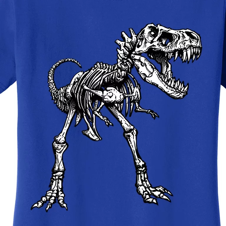 Dinosaur Skeleton T Rex Costume Halloween Son Gift Women's T-Shirt