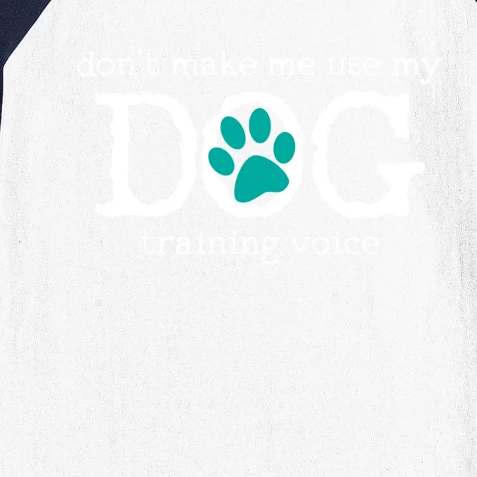 Dog School Trainer Education Training Gift Baseball Sleeve Shirt