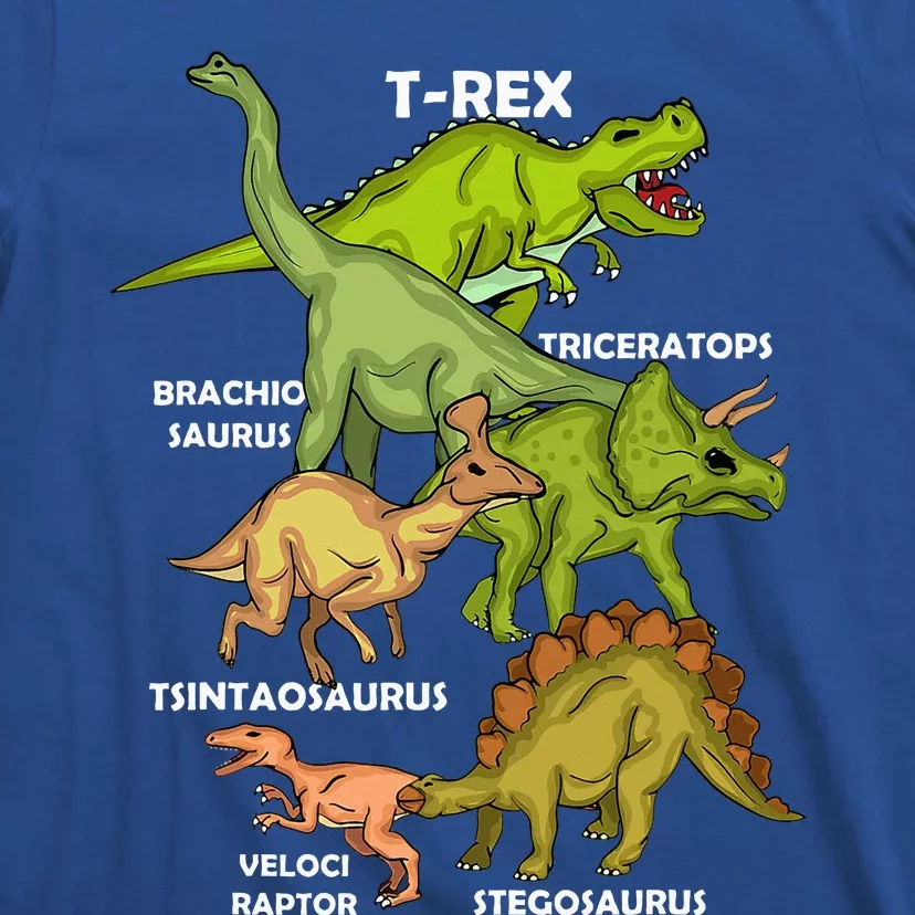 Dinosaur Species T Rex  Triceratops Dinosaur T-Shirt