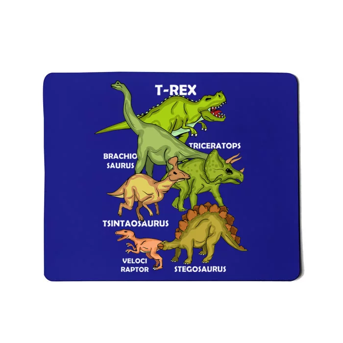 Dinosaur Species T Rex  Triceratops Dinosaur Mousepad